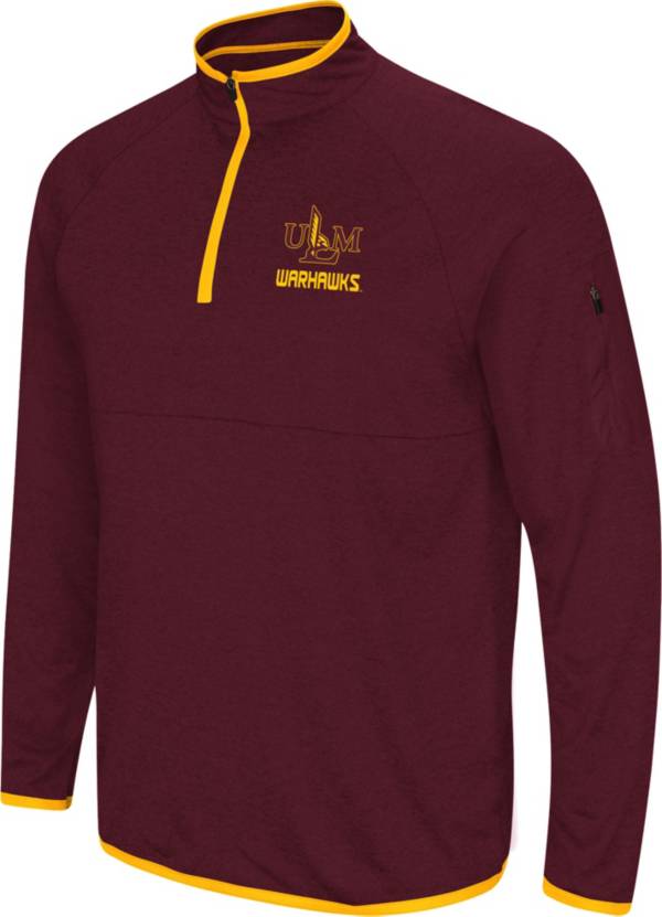 Colosseum Men's Louisiana-Monroe Warhawks Maroon Rival Quarter-Zip Pullover Shirt