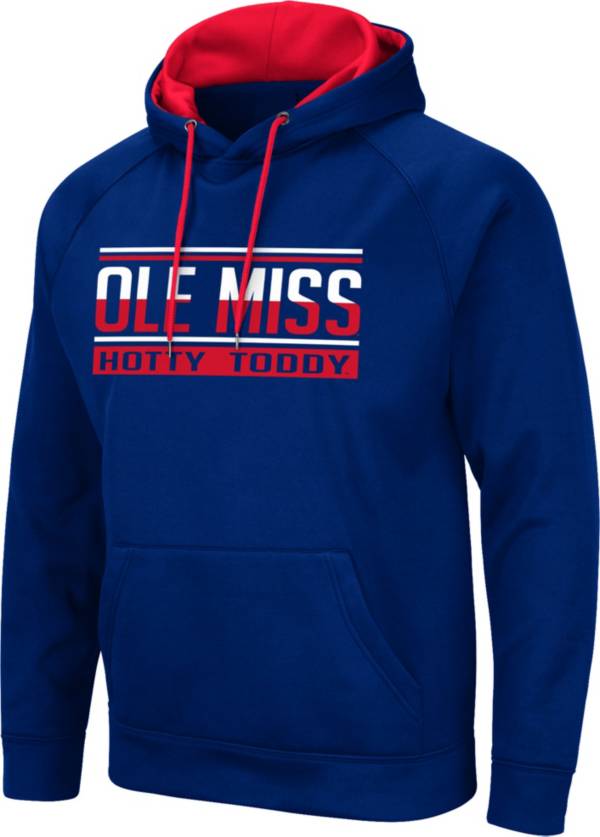 Colosseum Men's Ole Miss Rebels Blue Pullover Hoodie