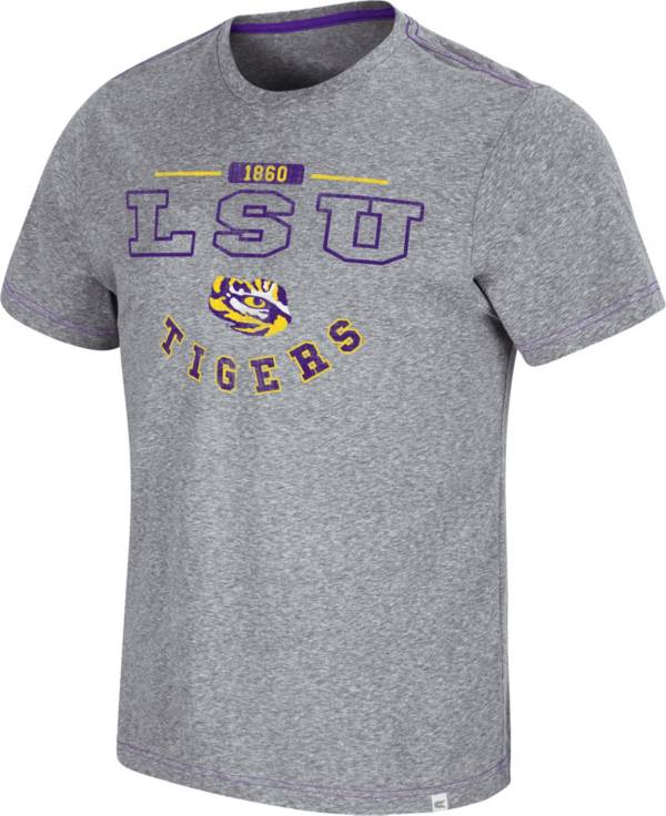 Colosseum Men's LSU Tigers Grey Tannen T-Shirt