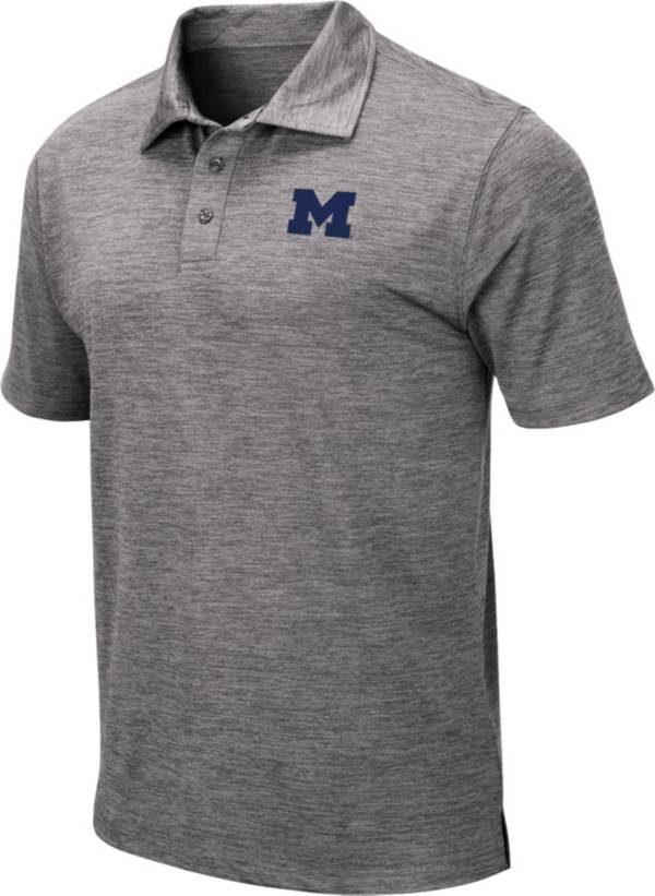 Colosseum Men's Michigan Wolverines Grey Polo