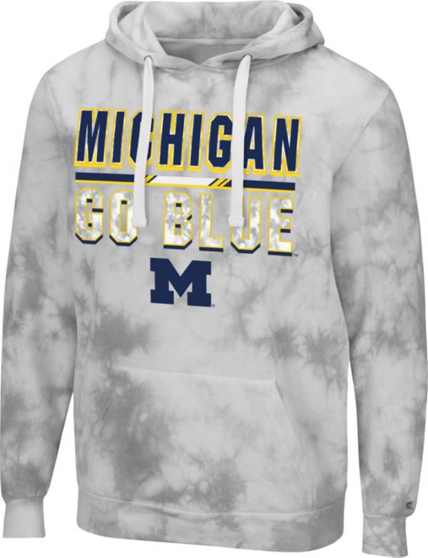 Colosseum Men's Michigan Wolverines Grey Pullover Hoodie