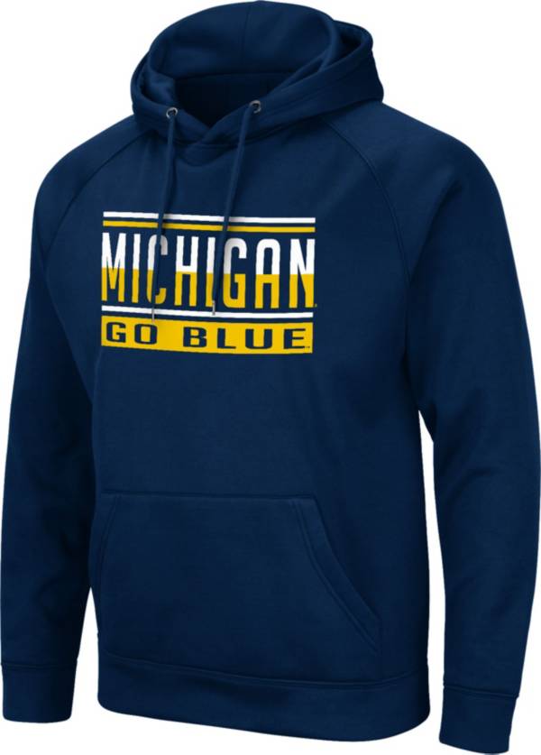 Colosseum Men's Michigan Wolverines Blue Pullover Hoodie