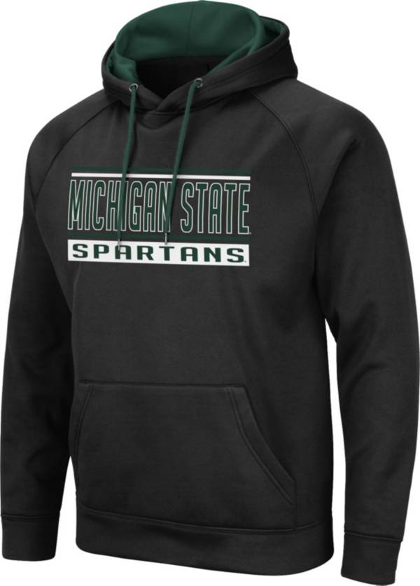 Colosseum Men's Michigan State Spartans Black Pullover Hoodie