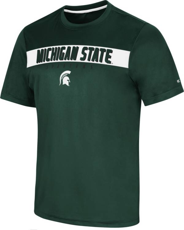 Colosseum Men's Michigan State Spartans Green Mosbius T-Shirt