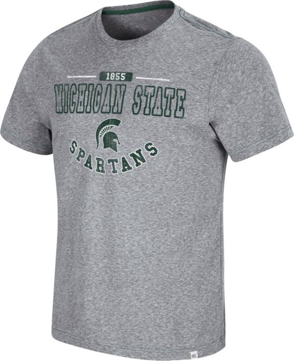 Colosseum Men's Michigan State Spartans Grey Tannen T-Shirt