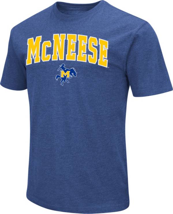 Colosseum Men's McNeese State Cowboys Royal Blue Dual Blend T-Shirt