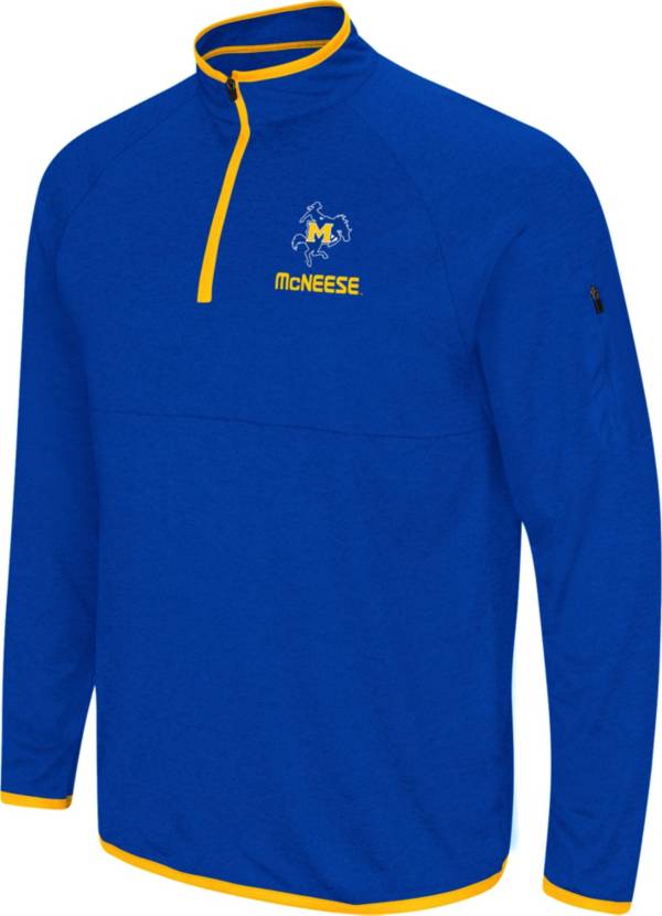 Colosseum Men's McNeese State Cowboys Royal Blue Rival Quarter-Zip Pullover Shirt