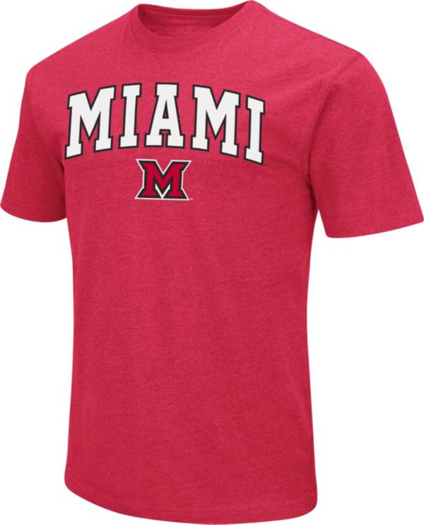 Colosseum Men's Miami RedHawks Red Dual Blend T-Shirt