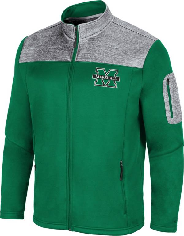 Colosseum Men's Marshall Thundering Herd Green Third Wheel Full-Zip Jacket