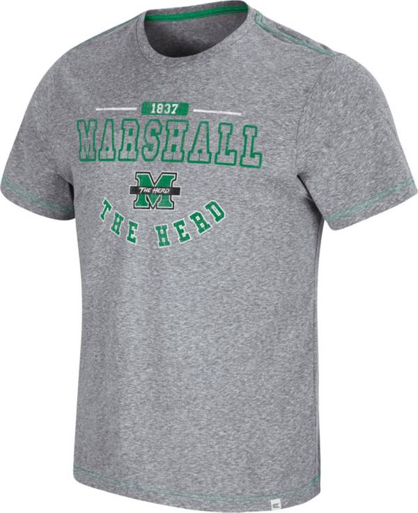 Colosseum Men's Marshall Thundering Herd Grey Tannen T-Shirt