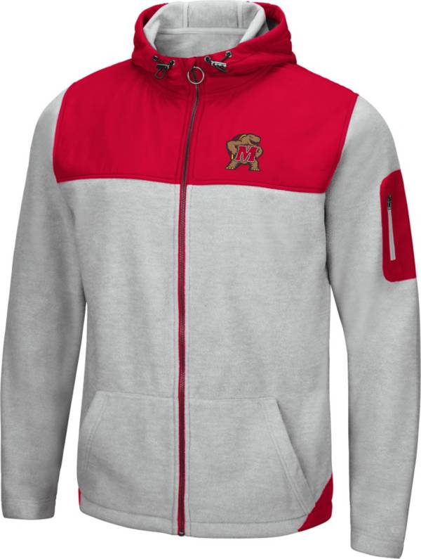 Colosseum Men's Maryland Terrapins Grey Swartz Full-Zip Jacket