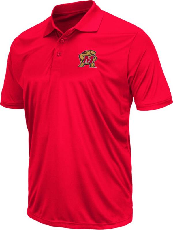 Colosseum Men's Maryland Terrapins Red Polo product image
