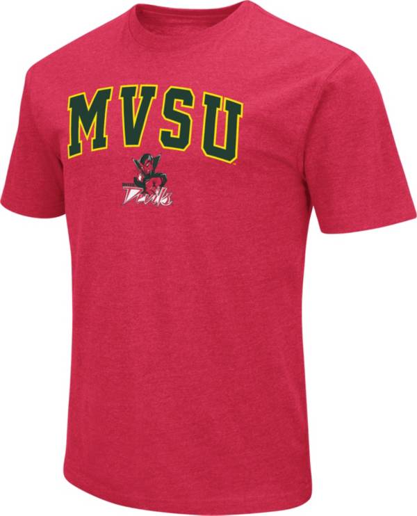 Colosseum Men's Mississippi Valley State Delta Devils Red Dual Blend T-Shirt