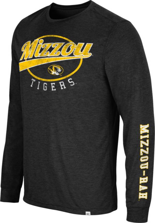 Colosseum Men's Missouri Tigers Black Far Out! Long Sleeve T-Shirt