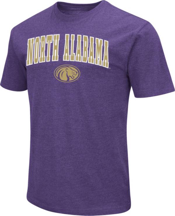 Colosseum Men's North Alabama Lions Purple Dual Blend T-Shirt