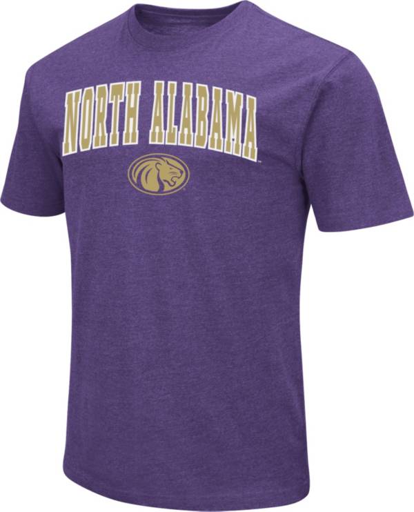 Colosseum Men's North Alabama  Lions Purple Dual Blend T-Shirt product image
