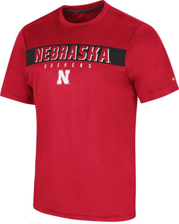 Colosseum Men's Nebraska Cornhuskers Scarlet Mosbius T-Shirt