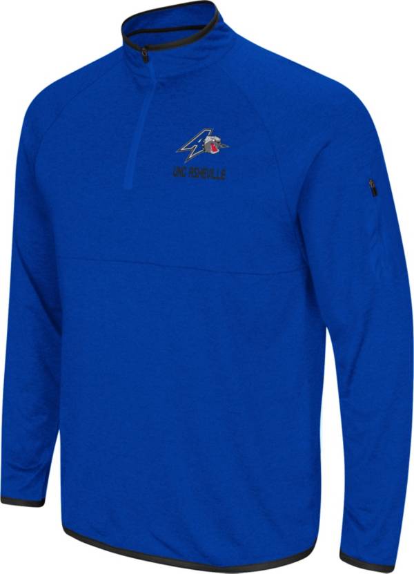 Colosseum Men's UNC Asheville Bulldogs Royal Blue Rival Quarter-Zip Pullover Shirt