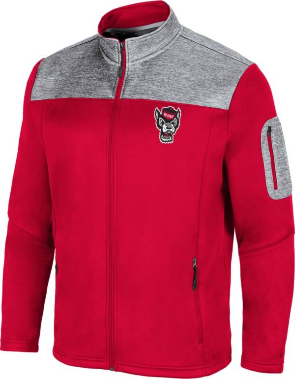 Colosseum Men's NC State Wolfpack Red Third Wheel Full-Zip Jacket