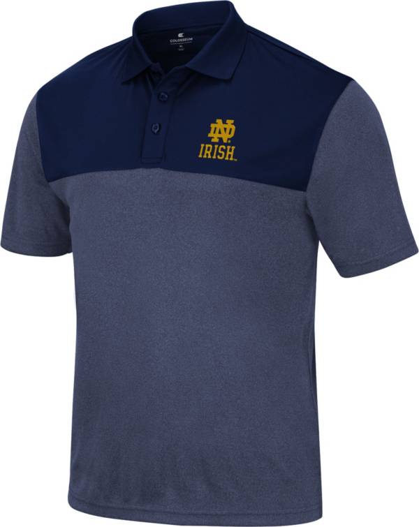 Colosseum Men's Notre Dame Fighting Irish Navy Polo