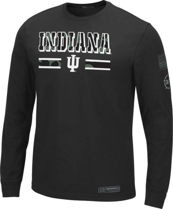 Colosseum Men's Indiana Hoosiers Black OHT Long Sleeve T-Shirt