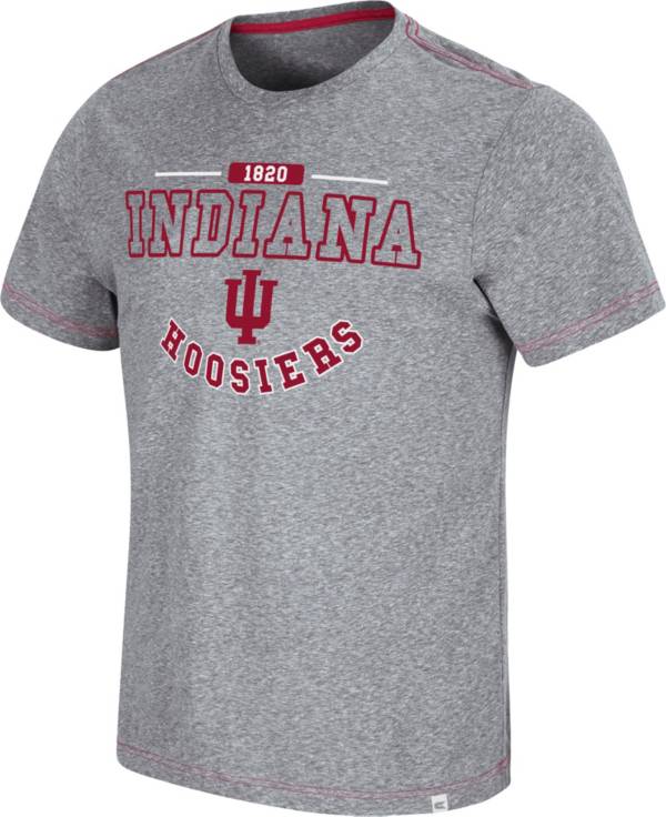 Colosseum Men's Indiana Hoosiers Grey Tannen T-Shirt