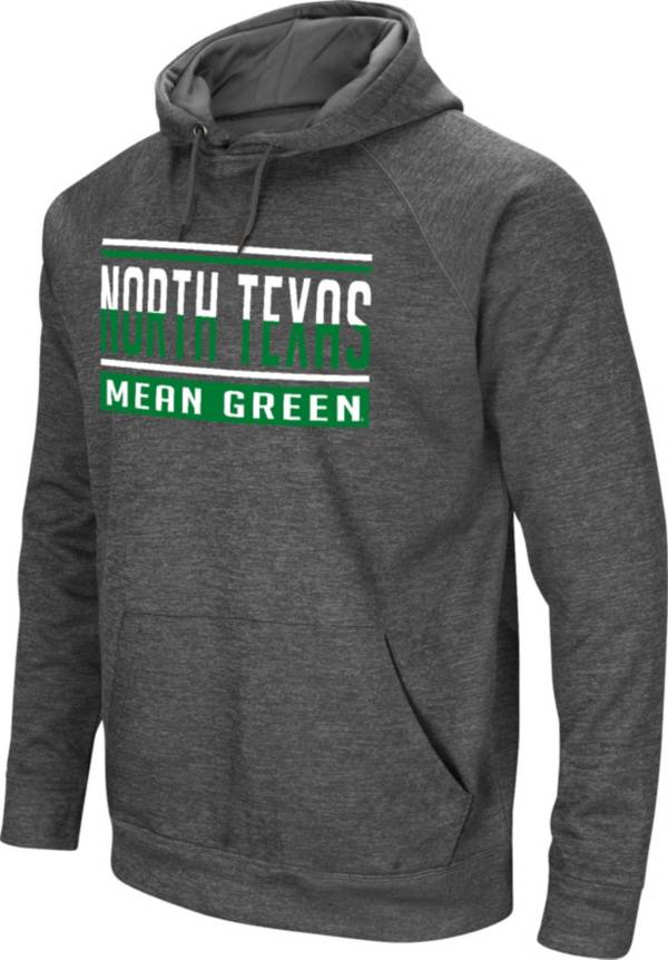 Colosseum Men's North Texas Mean Green Grey Pullover Hoodie