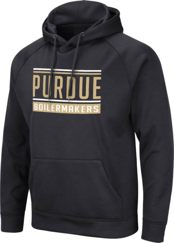 Colosseum Men's Purdue Boilermakers Black Pullover Hoodie