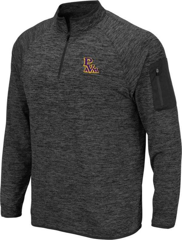 Colosseum Men's Prairie View A&M Panthers Grey Quarter-Zip Pullover Shirt