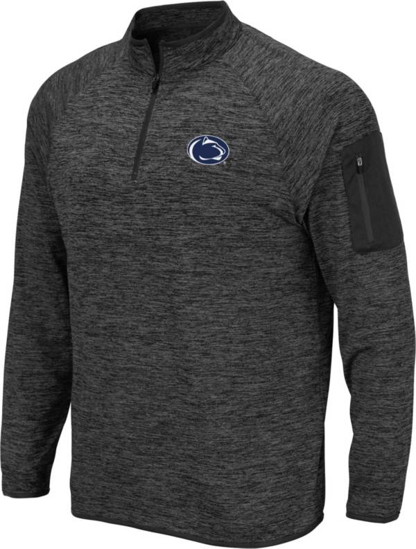 Colosseum Men's Penn State Nittany Lions Grey Quarter-Zip Shirt