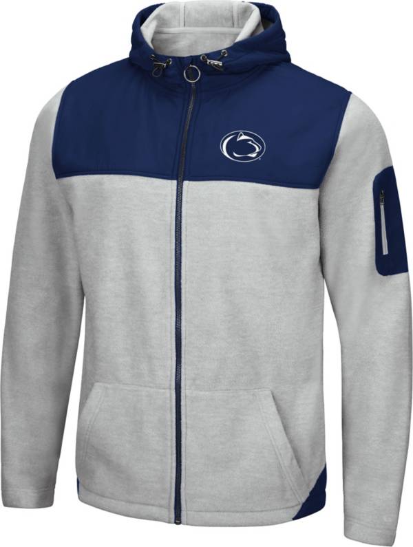 Colosseum Men's Penn State Nittany Lions Grey Swartz Full-Zip Jacket