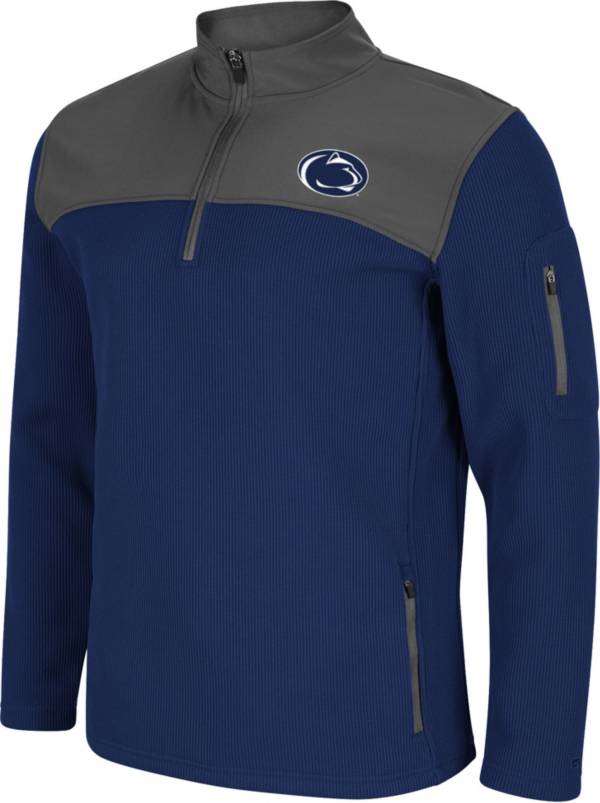 Colosseum Men's Penn State Nittany Lions Blue Lemon Law Quarter-Zip Pullover Jacket