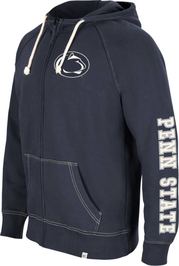 Colosseum Men's Penn State Nittany Lions Blue Intervention Full-Zip Hoodie