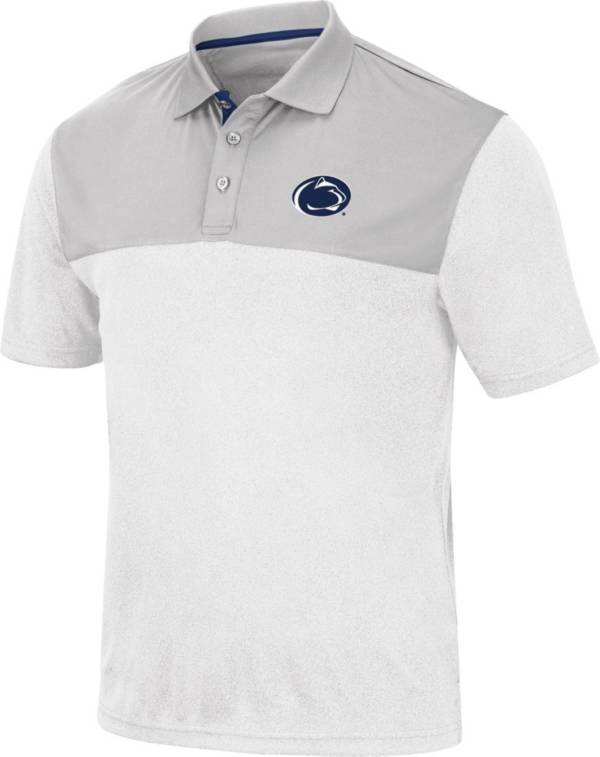 Colosseum Men's Penn State Nittany Lions White Links Polo product image