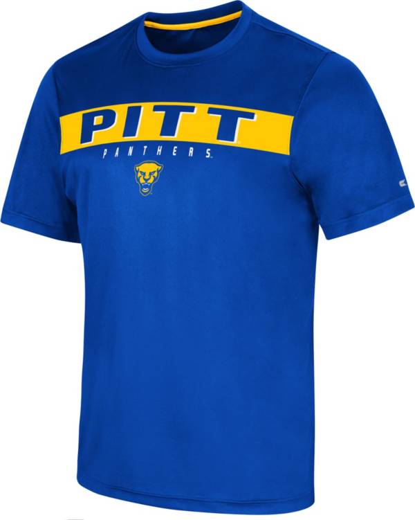 Colosseum Men's Pitt Panthers Blue Mosbius T-Shirt