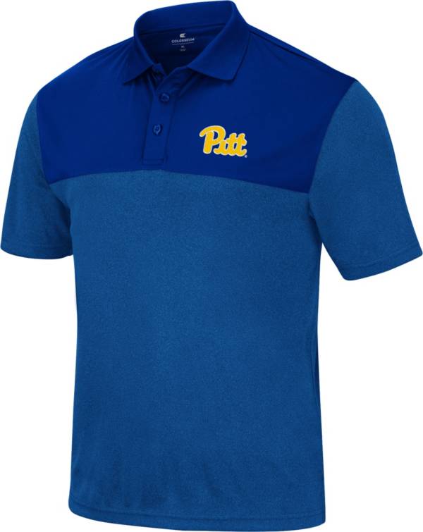 Colosseum Men's Pitt Panthers Blue Polo