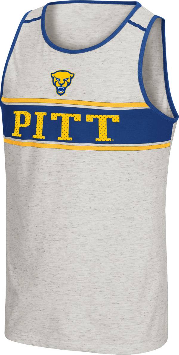 Colosseum Men's Pitt Panthers White Skateboard Tank Top