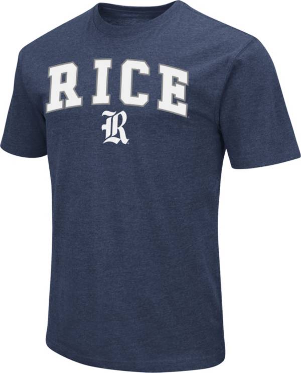 Colosseum Men's Rice Owls Blue Dual Blend T-Shirt