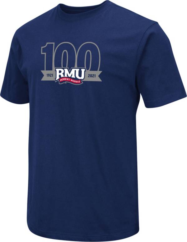 Colosseum Men's Robert Morris Colonials Navy ‘100th' Dual Blend T-Shirt product image