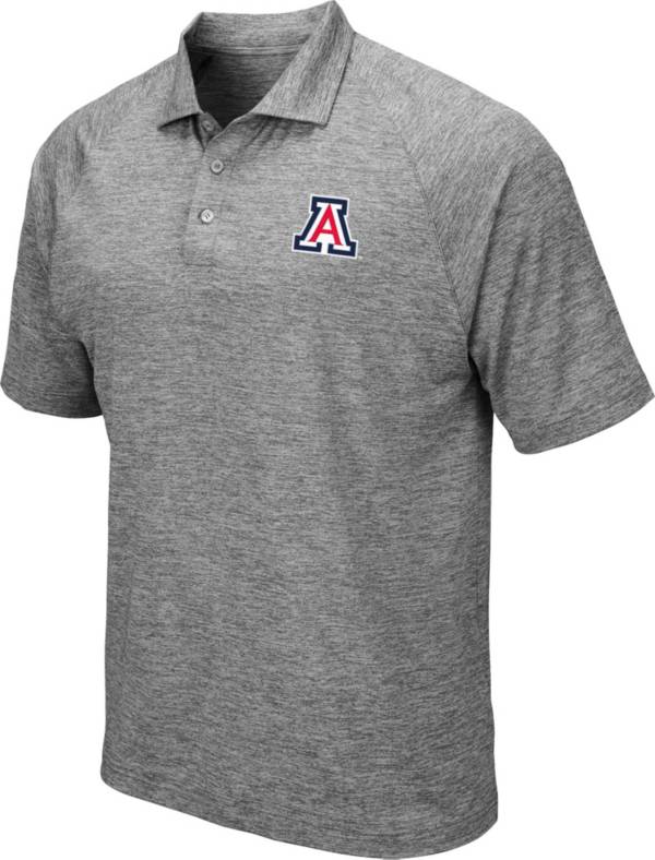 Colosseum Men's Arizona Wildcats Grey Polo