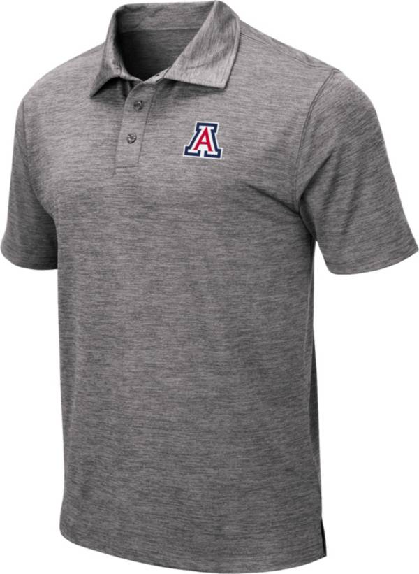 Colosseum Men's Arizona Wildcats Grey Polo