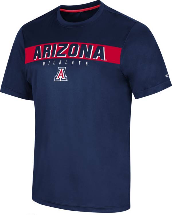 Colosseum Men's Arizona Wildcats Navy Mosbius T-Shirt