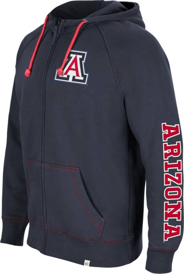 Colosseum Men's Arizona Wildcats Navy Intervention Full-Zip Hoodie