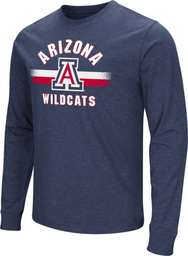 Colosseum Men's Arizona Wildcats Blue Playbook Long Sleeve T-Shirt