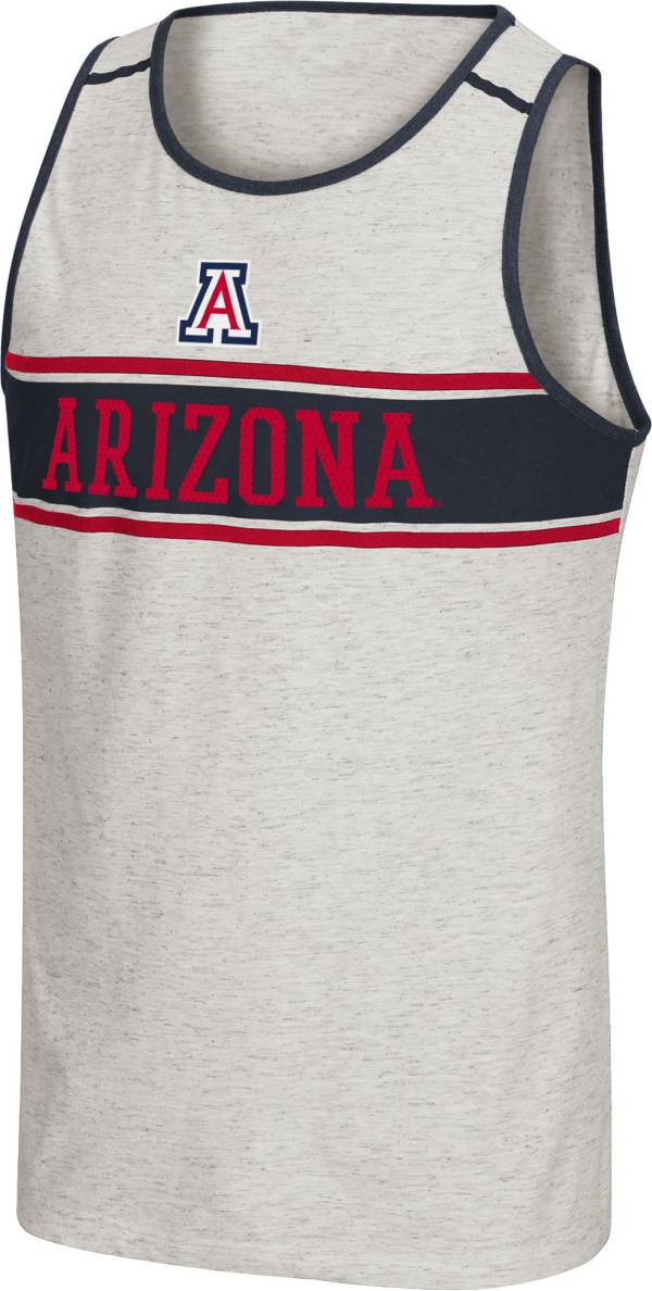 Colosseum Men's Arizona Wildcats White Skateboard Tank Top