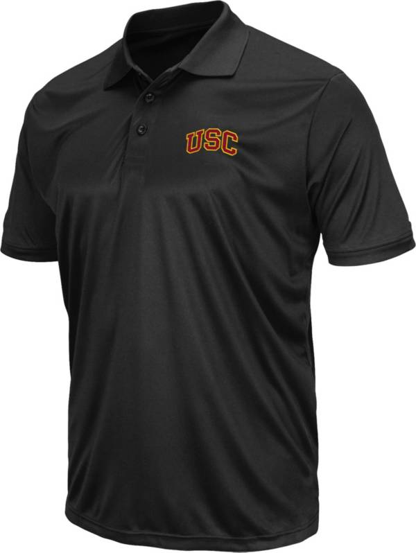 Colosseum Men's USC Trojans Black Polo