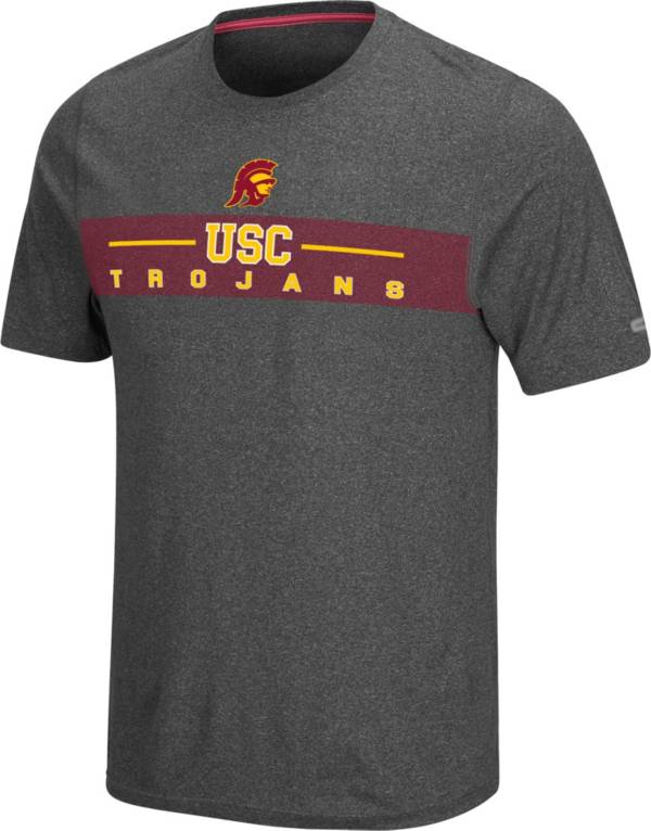 Colosseum Men's USC Trojans Grey Marty T-Shirt