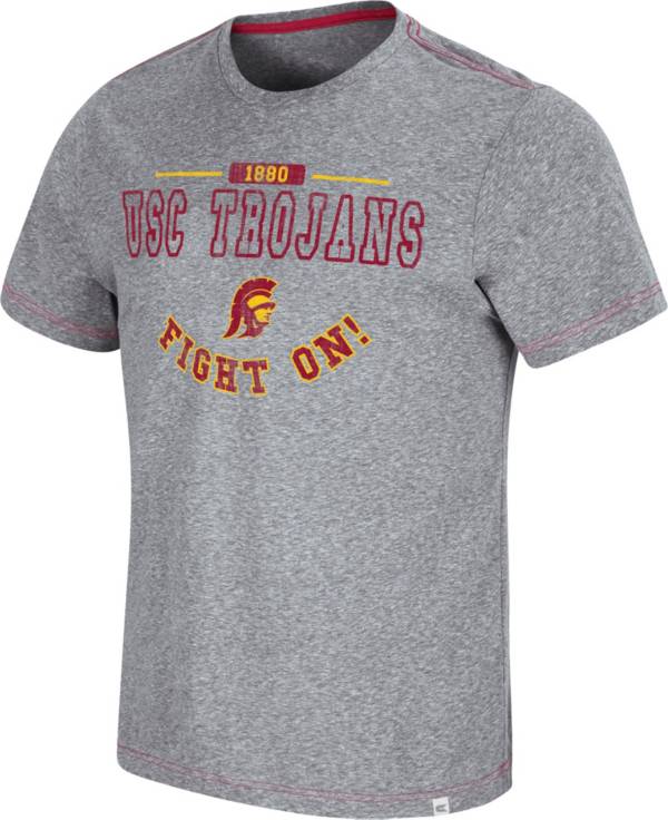 Colosseum Men's USC Trojans Grey Tannen T-Shirt