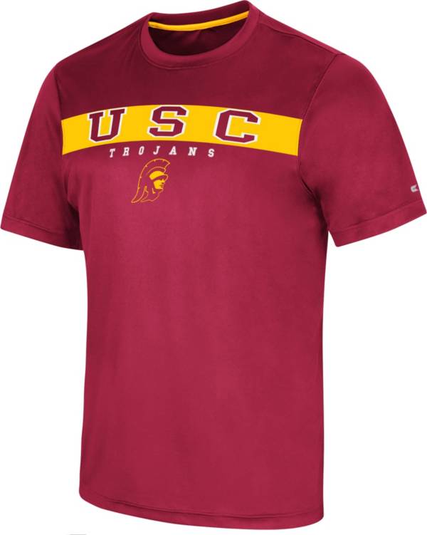 Colosseum Men's USC Trojans Cardinal Mosbius T-Shirt