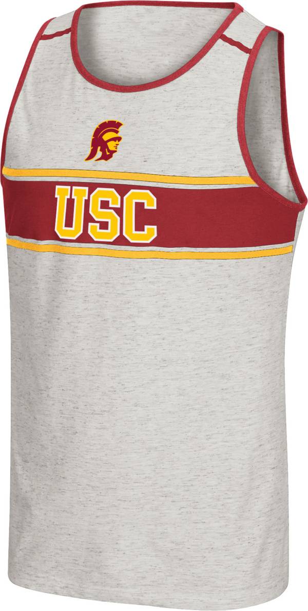 Colosseum Men's USC Trojans White Skateboard Tank Top